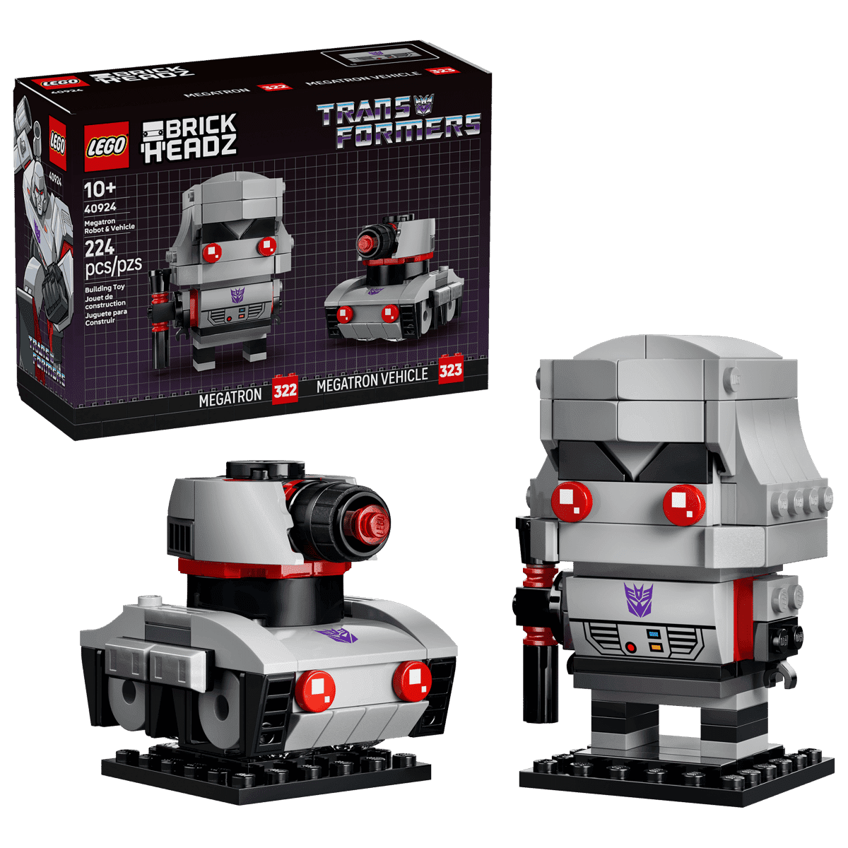 LEGO Brickheadz Megatron Robot & Vehicle 224pcs 40924