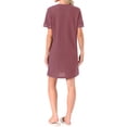 thumbnail image 3 of INSPIRE CHIC Womens Zipper Robes Front Open Knit Short Bathrobe Collarless House Coat with Pockets Soft Nightgown 2XL Taro Purple, 3 of 6