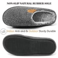 thumbnail image 4 of Northblanc Men's Fuzzy Scuff Slippers Comfy Winter Warm Indoor House Shoes Fur Lined, 4 of 9
