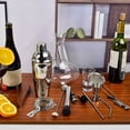thumbnail image 5 of Wulawindy Bartender Kit, 20 Piece Bar Tool Set with Bamboo Stand, Cocktail Shaker Set, Stainless Steel Bar Tools for Drink, 5 of 7