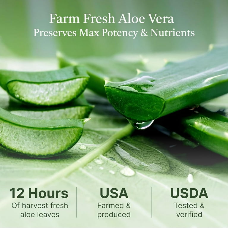 ArtNaturals Aloe Vera Gel 2-Piece Set for Sunburn Relief Hydration