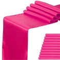 thumbnail image 2 of Paquete de 10 tapetes de mesa WENSINL, satinado, rosa intenso, 30 x 275 cm, 2 of 9