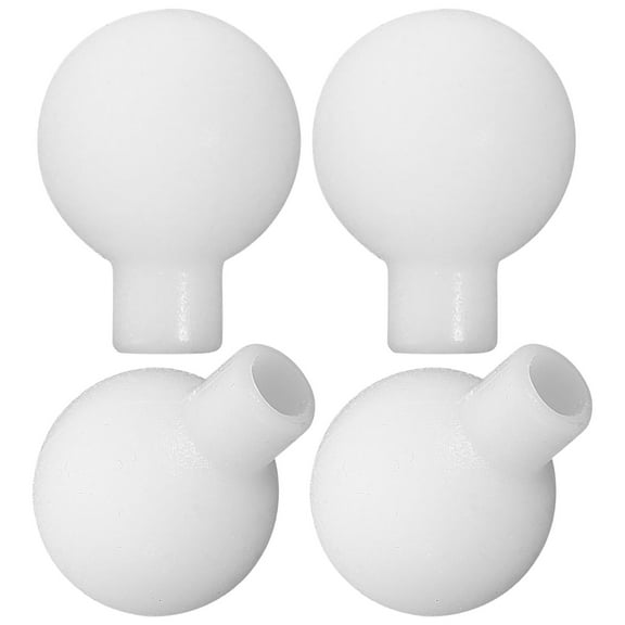 LABSERRON 100Pcs Shades For Led String Lights Frosted Ball Design White