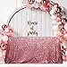 thumbnail image 3 of SquarePie Sequin Tablecloth 60 x 102 Inch Fuchsia Pink Sparkly Table Linen for Wedding Party, 3 of 4