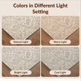 thumbnail image 7 of Design&I 8'x10' Washable Area Rug Vibrant Vintage Scrollwork Blush Beige Mirrored Vine Botanical for King Size Bedroom, Under Bed, Sleek Flatweave Pet Friendly, 7 of 7