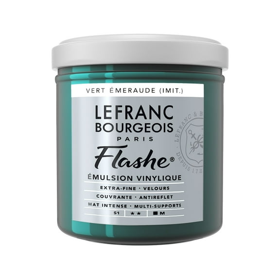Lefranc & Bourgeois Flashe Matte Artist's Color, 125ml, Viridian Hue