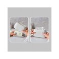 thumbnail image 4 of 1pc simple and light luxury water corrugated tissue box desktop pumping paper box storage box will not jam paper green white, 4 of 5