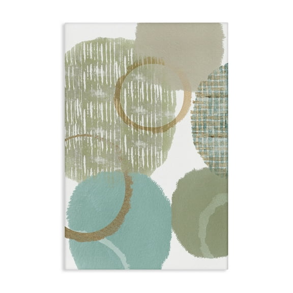 Stupell Industries Good Times Abstract Shapes Abstract Painting Gallery Wrapped Canvas Art Print Wall Art, 16 x 24