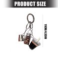 thumbnail image 3 of Small Iced Americano Coffee Keychain Materials Multipurpose Bag Charm for Coffee Lovers Gifts, 3 of 9