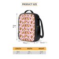 thumbnail image 4 of Xixirimido Capybara Strawberry Pink Pattern Kids School Backpack 4Pcs Bundle 17 Inch Bookbag, Insulated Lunch Box, Water Bottle Pouch, Pen Organizer Back to School Essentials, 4 of 6