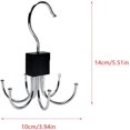 thumbnail image 2 of UtySty 3 Pack Belt Hanger Belt Organizer Multiple Hooks Rotatable Tie Hanger Space Saving Twirl Tie Rack Storage Hook for Wardrobe Closet Rods Hanging Hat Scarf Clothes Racks Rolling Clothing Rack, 2 of 7