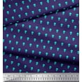 thumbnail image 2 of Soimoi Purple Georgette Viscose Fabric Skull Skull Print Fabric by Yard 44 Inch Wide, 2 of 3