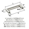 thumbnail image 3 of Amerock Revolve 3 inch Center-to-Center Satin Nickel Cabinet Pull, 10 Pack, 3 of 4