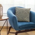 thumbnail image 6 of Plutus Brands Blue Hidden Planet Medallion Luxury Throw Pillow-Size:20" x 20", 6 of 9