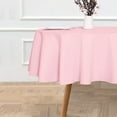 thumbnail image 2 of LAICAIW Round Tablecloth-60 Inch-Water Resistant Spill Proof Washable Polyester Table Cloth Decorative Fabric Table Cover for Dining Table, Buffet Parties and Camping, Pink, 2 of 7