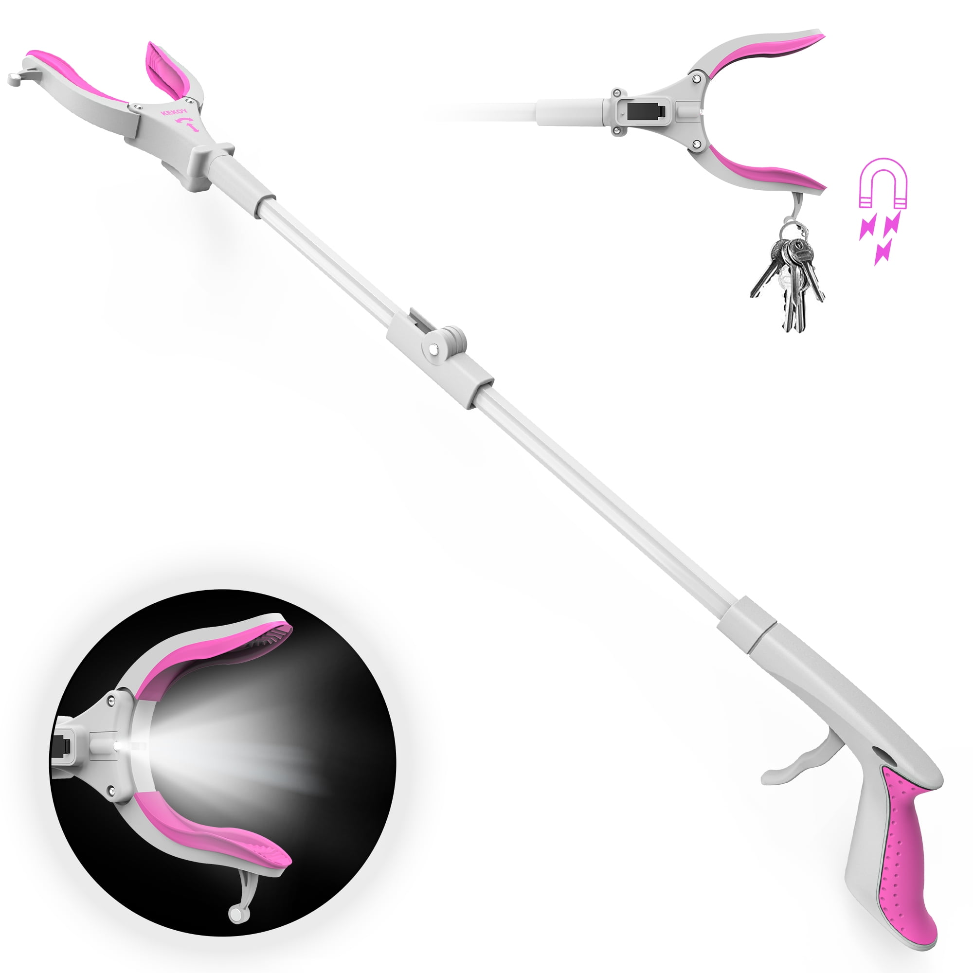 2 Pack Reacher Grabber Tool, 32" Grabbers for Elderly, Trash Picker