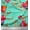 Aquamarine Green, variant on Soimoi Cotton Duck Fabric Flower & Leaves Watercolor Print Fabric by Yard 42 Inch Wide