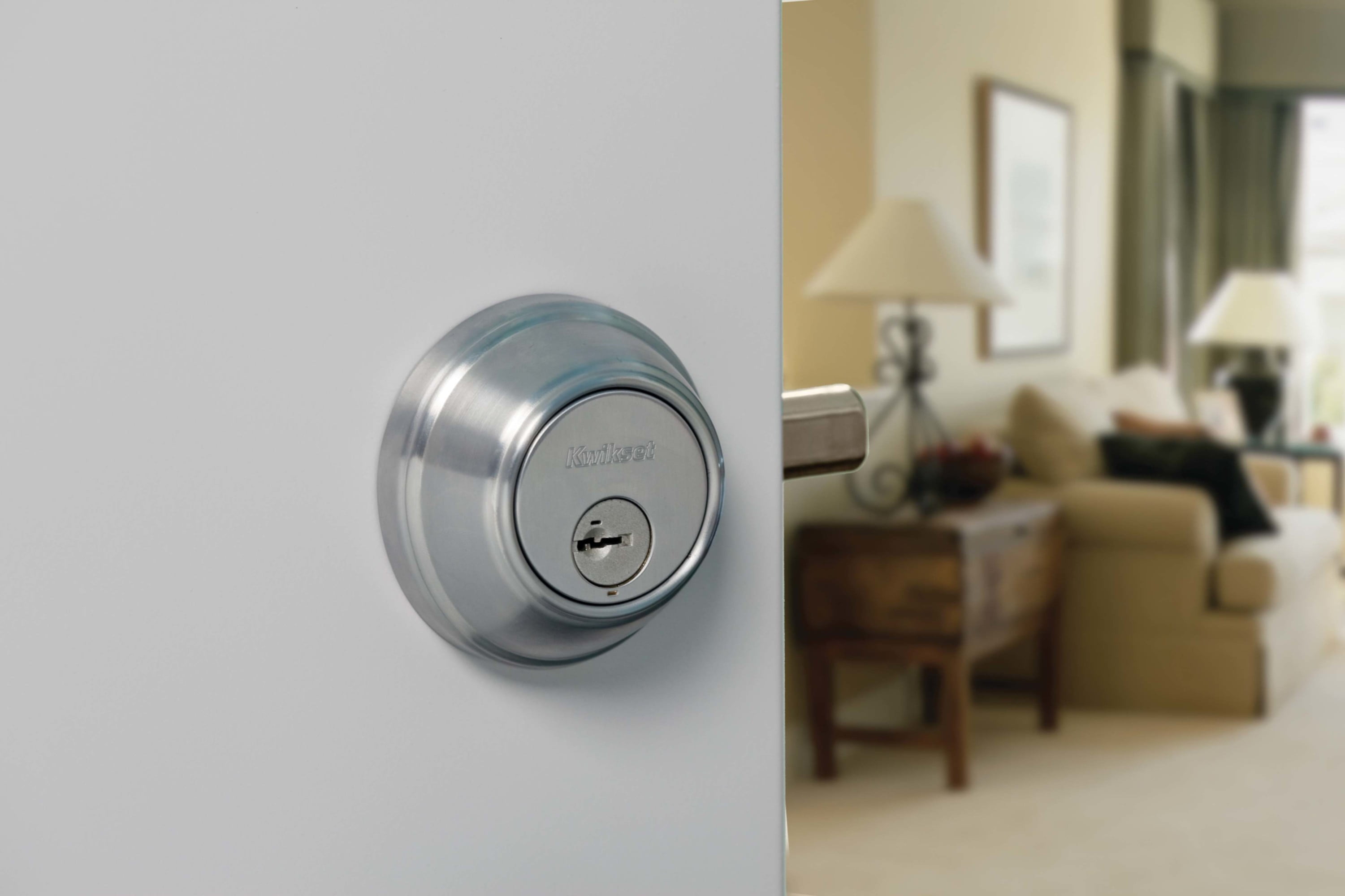 Kwikset Smartkey 665 Double Cylinder Deadbolt Satin Chrome