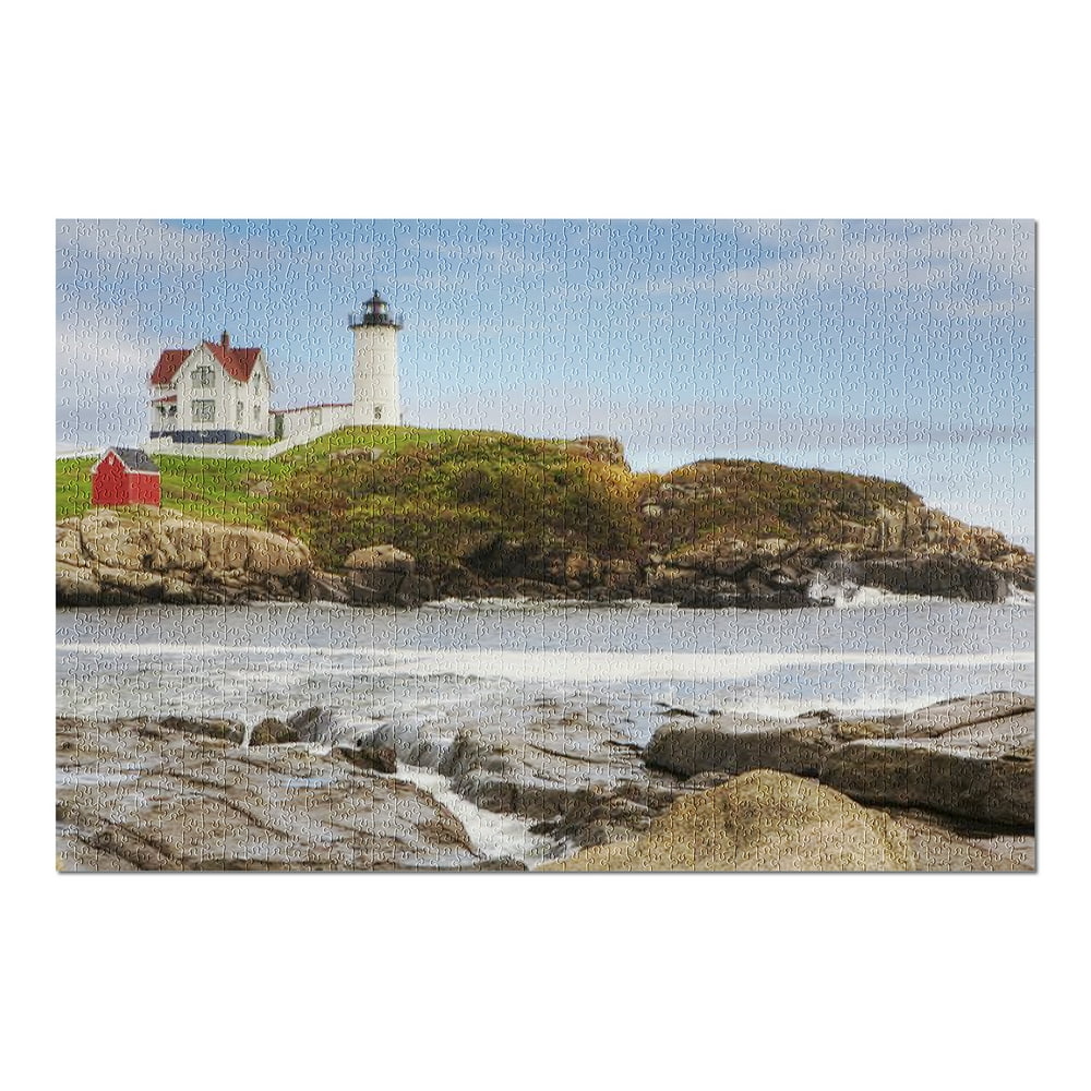York, Maine - Nubble Lighthouse on a Sunny Day 9017189 (20x30 Premium ...