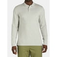 thumbnail image 5 of George Men's and Big Men's Pique Polo Shirt with Long Sleeves, Sizes S-3XL, 5 of 5