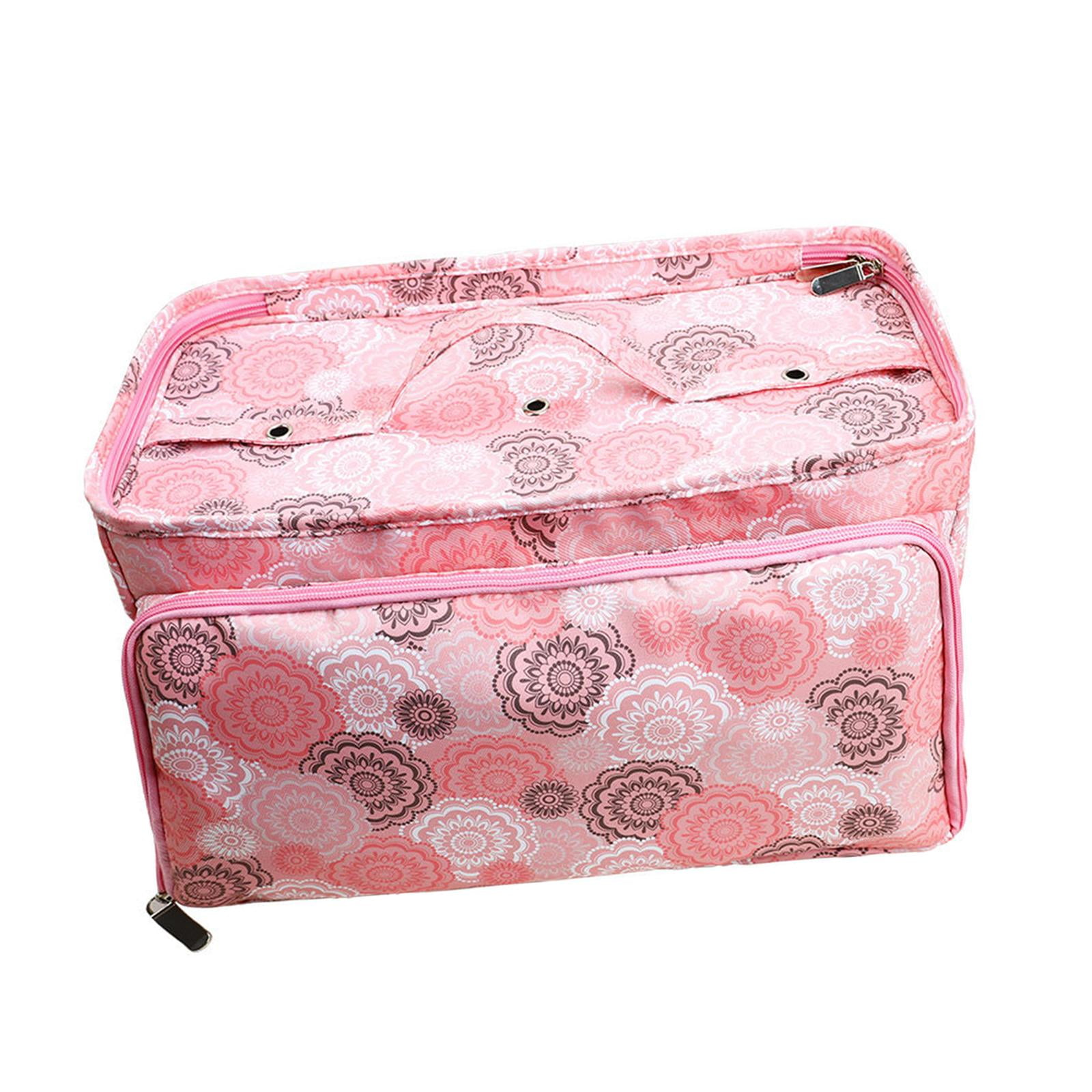 Yarn Storage Tote Bag Crochet Bag Multiple Pockets yarns Yarn Tote Yarn Storage Organizer Sturdy with Side Pocket with 3 Holes Knitting Tote