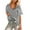 Black, variant on Blouses for Women Oversized Striped Short Sleeve V Neck Tee Shirt Casual Loose Drop Shoulder Summer Top