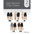 thumbnail image 2 of Memoi Women's 2 Pack High Waisted Thigh Shaper, 2 of 12