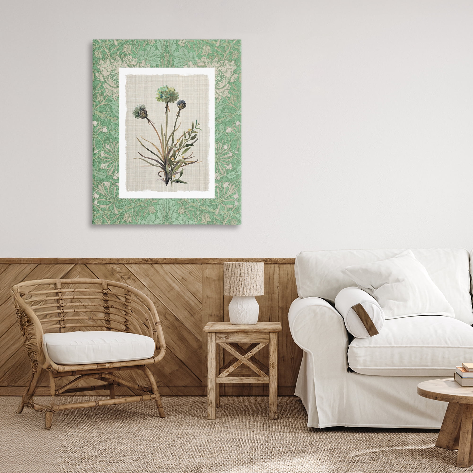 Stupell Industries Vintage Foliage in Green Canvas Wall Art, design by Carol Robinson