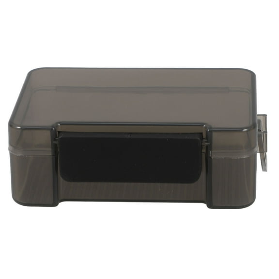 OUNONA Small Square Plastic Storage Bins with Lids 1 Set Portable Case for Small Items Beads Business Cards