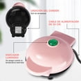 thumbnail image 4 of Máquina Para Hacer Waffles Pequeña Perfecta Para Desayunos Modelo Rosa, 4 of 4
