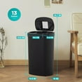 thumbnail image 5 of BestOffice 13 Gallon Plastic Touchless Kitchen Trash Can with Motion Sensor for Indoor Use(Black), 5 of 7