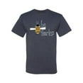 thumbnail image 3 of Wild Bobby, Be Fearless Buzzing Bee Pop Culture Men's Graphic T-Shirt, Vintage Heather Navy, 2XL, 3 of 3