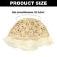 thumbnail image 2 of Sombrero de paja para niños de 51 a 52 cm de circunferencia, sombrero de lavabo con volantes, sombrero de pescador con encaje plisado, sombrero para el sol, beige, 2 of 5