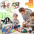 thumbnail image 6 of Large Toy Storage Bag, 6 Packs Clear PVC Toy Organizer with Zipper for Board Games, Books, Puzzles, Building Blocks, 6 of 7