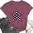 thumbnail image 5 of July 4Th Shirts for Women Cute Short Sleeve Tops Stars Graphic Tee Casual Round Neck Shirts Summer Basic Tops Patriotic Outfit, 5 of 6