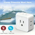 thumbnail image 7 of OUSITAID [Fast Arrival] 2 Pack 5-Way Multi Plug Outlet Extender  JcBlaon 3 Prong Flat Wall Plug Expander with Compact Design for Cruise Ship  Travel  Home  Office  Dorm Essentials, 7 of 7