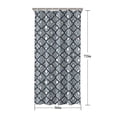 thumbnail image 5 of Blue and White Intricate Pattern Shower Curtain 36"x72" ,Bathroom Decorative Shower Curtains Set with 12 Hooks,Modern Waterproof Washable Shower Curtain, 5 of 6
