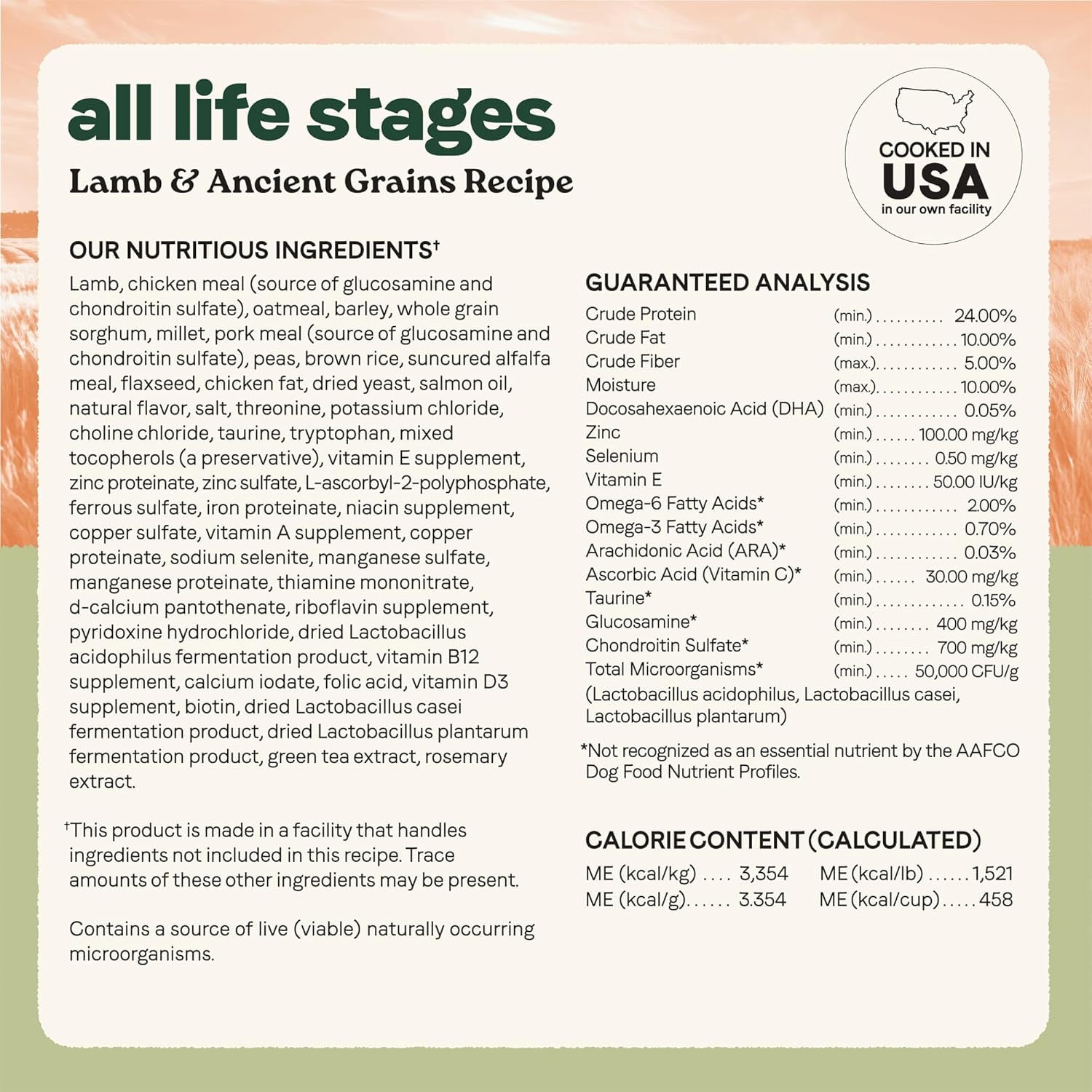 Canidae All Life Stages Real Lamb & Ancient Grains Dog Food 27lbs.