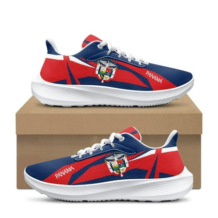 Spring Summer Walking Sneakers Panama Flag Women s Running Cushion Shoes Lightweight Non-Slip Platform Footwear Gift
