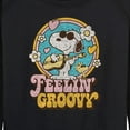 thumbnail image 3 of Peanuts - Feelin Groovy Snoopy And Woodstock - Women's Lightweight French Terry Long Sleeve Shirt, 3 of 6