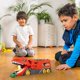 thumbnail image 4 of Camión de dinosaurios de juguete para niños. Se transforma con un circuito de pistas. Transportador de dinosaurios definitivo para la ciudad con 6 vagones. Regalo de cumpleaños para niños de 3 a 8 año, 4 of 5