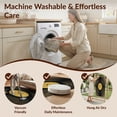 thumbnail image 5 of Design&I 3'x5' Washable Throw Rug Circle Album Retro Record Round Vintage Music Circular Vinyl for Entryway, Kitchen, Ultra-Thin & Non-Slip Skid-Resistant Small, 5 of 7