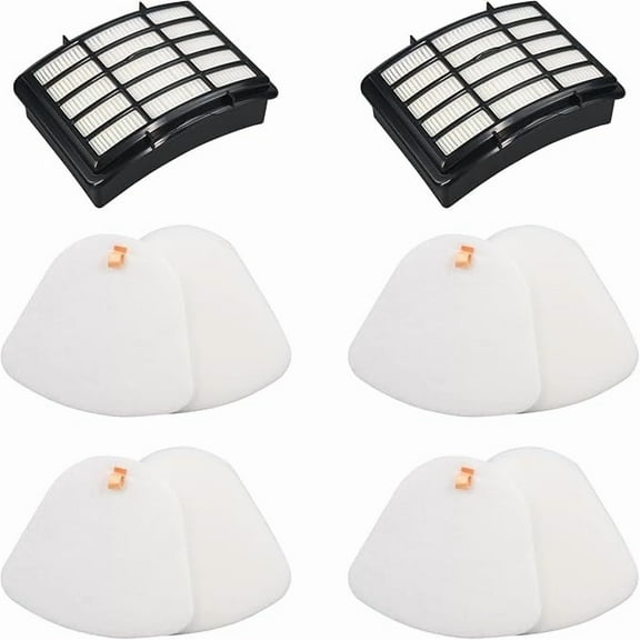 Replacement Filter Compatible with Shark NV380 NV380 26 NV380C Navigator Lift-Away Deluxe Upright Vacuum (4 Foam filters, 2 HEPA filters)
