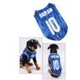 thumbnail image 5 of Lunxisen 1 Pcs Pet Soccer Shirt Breathable Mesh Garment for Small Dogs Cats Lightweight Outdoor Play Apparel Pet Costume Uniform, 5 of 9