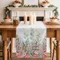 thumbnail image 2 of Table Runner 108 Inches Long for Kitchen Dining, Floral Leaves Dresser Scarf Farmhouse, Dining Table Decorations for Wedding/Parties, Summer Botanical Weeping Watercolor 13 x 108 In, 2 of 8
