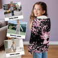 thumbnail image 5 of Uorisanigo Zip-Up Hooded Sweatshirt Hoodie for Boys and Girls Long Sleeve Pink Cherry Blossom Axolotl Pullover Sweatshirt Coat Jackets Fall Winter Jacket Sweatshirts, 5 of 7