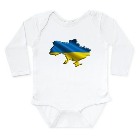 

CafePress - Ukraine Pride Love Ukrainian Flag Body Suit - Long Sleeve Cotton Baby Bodysuit