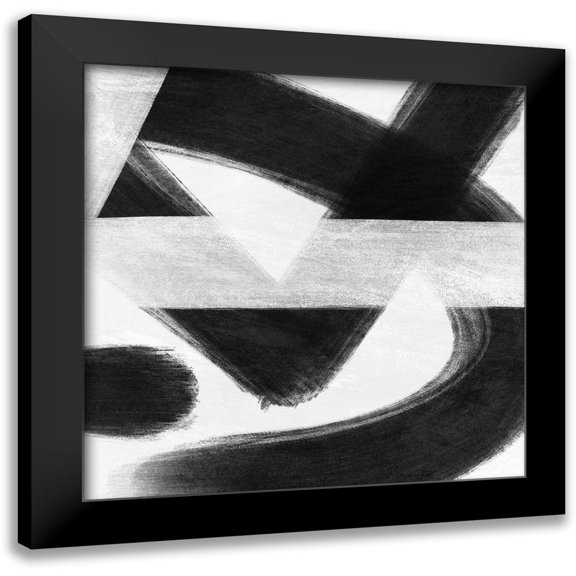 Prime, Marcus 12x12 Black Modern Framed Museum Art Print Titled - Abstract Statements 7