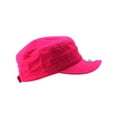 thumbnail image 2 of NYFASHION101 Fashionable Solid Color Unisex Adjustable Strap Cadet Cap, Hot Pink, 2 of 4
