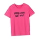 thumbnail image 5 of Camiseta para mujer con cuello redondo y recuerdo de verano para desplazamientos en la playa, uso diario Rosa Rosa, 5 of 7